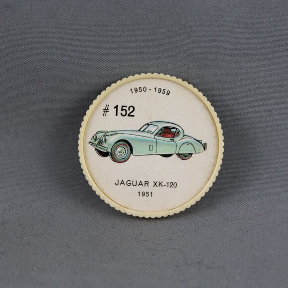 Jello Car Coins - #152 of 200 - The Jaguar XK-120 (1951) - Picture 1 of 3